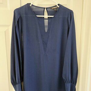EXPRESS Navy Blue Long Sleeves Top